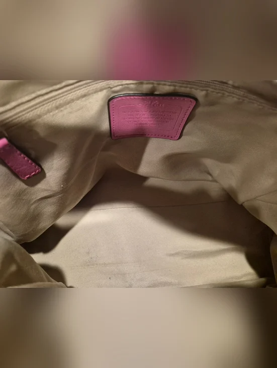 Coach Vintage Signature Stripe Nancy Satchel - Picture 10 of 12